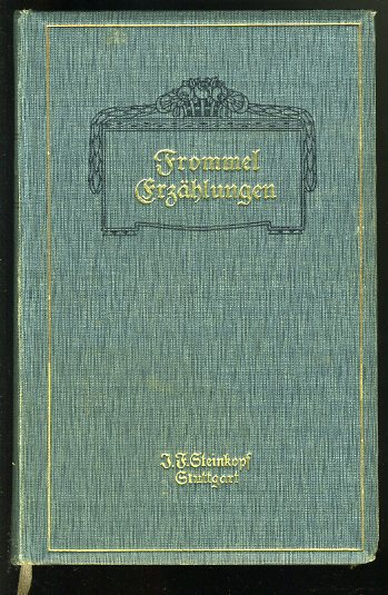 Frommel, Emil:  Aus der Chronik eines geistlichen Herrn. Erzählungen. 