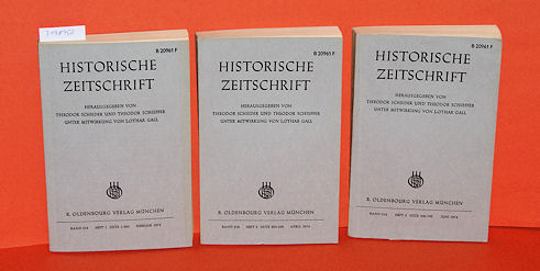 Schieder, Theodor und Theodor Schieffer (Hrsg.):  Historische Zeitschrift. Band 218 in 3 Teilbänden. 