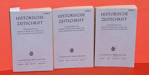 Schieder, Theodor und Lothar Gall (Hrsg.):  Historische Zeitschrift. Band 222 in 3 Teilbänden. 