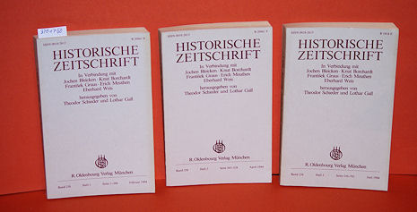 Schieder, Theodor und Lothar Gall (Hrsg.):  Historische Zeitschrift. Band 238 in 3 Teilbänden. 