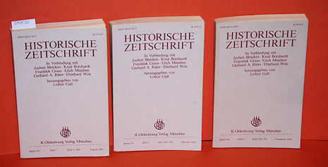 Gall, Lothar (Hrsg.):  Historische Zeitschrift. Band 241 in 3 Teilbänden. 