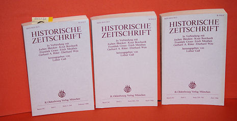 Gall, Lothar (Hrsg.):  Historische Zeitschrift. Band 242 in 3 Teilbänden. 