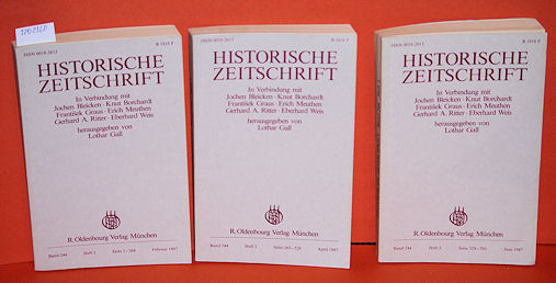 Gall, Lothar (Hrsg.):  Historische Zeitschrift. Band 244 in 3 Teilbänden. 