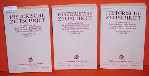 Gall, Lothar (Hrsg.):  Historische Zeitschrift. Band 247 in 3 Teilbänden. 