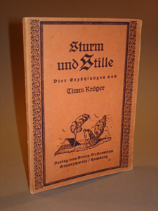 Kröger, Timm:  Sturm und Stille - Vier Erzählungen. 