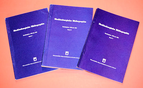 Baarck, Gerhard:  Mecklenburgische Bibliographie. Berichtsjahr 1945 bis 1964. Regionalbibliographie der Bezirke Rostock, Schwerin und Neubrandenburg. 