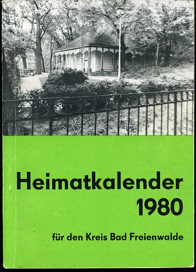   Heimatkalender für den Kreis Bad Freienwalde 24. 1980. 