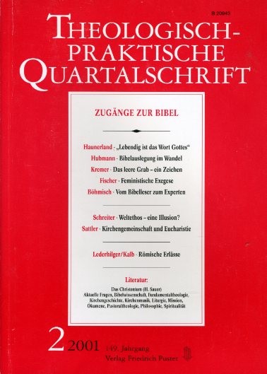   Theologisch-praktische Quartalschrift. 149. Jg. Nr. 2. 2001. 