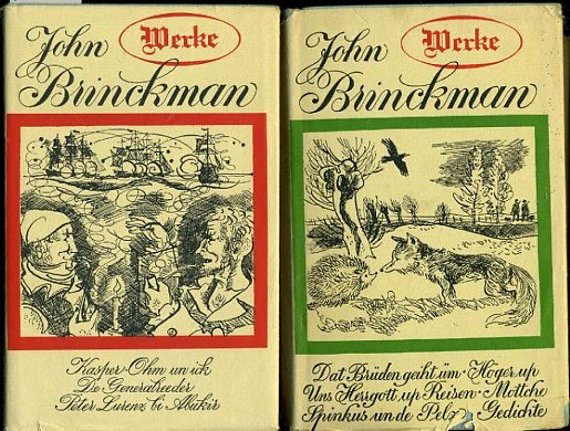 Brinckman, John:  Werke. 2 Bände. 