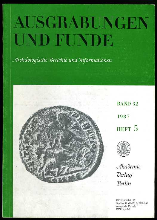   Ausgrabungen und Funde. Archäologische Berichte und Informationen. Bd. 32 (nur) Heft 5. (Thüringen-Heft) 