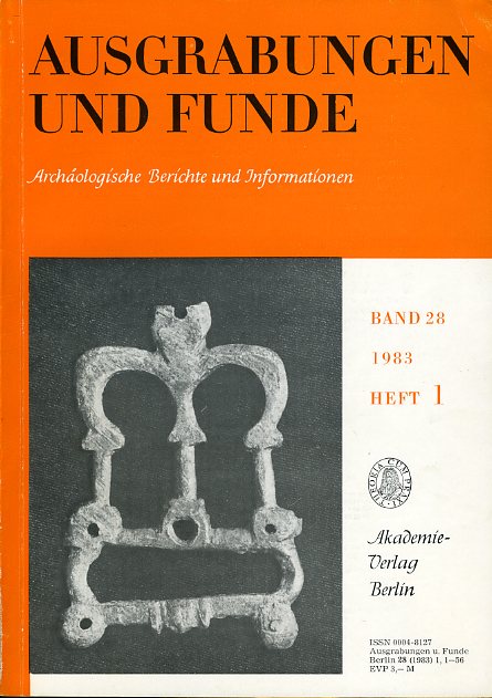   Ausgrabungen und Funde. Archäologische Berichte und Informationen. Bd. 28 (nur) Heft 1. 