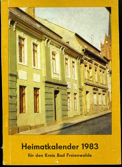   Heimatkalender für den Kreis Bad Freienwalde 27. 1983. 