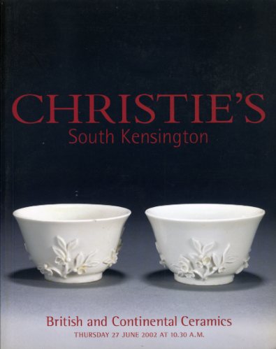   British and Continental Ceramics. Christie`s South Kensington. 