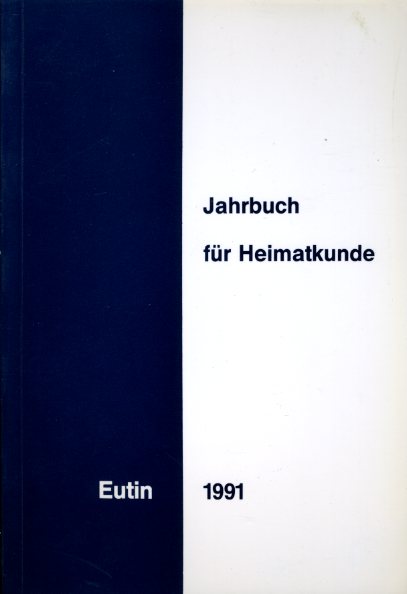   Jahrbuch für Heimatkunde Eutin 1991. 25. Jahrgang. 