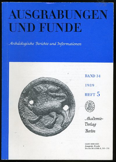   Ausgrabungen und Funde. Archäologische Berichte und Informationen. Bd. 34 (nur) Heft 5. (Thüringen-Heft) 