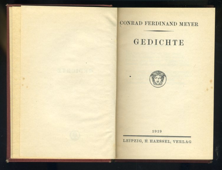 Meyer, Conrad Ferdinand:  Gedichte. 