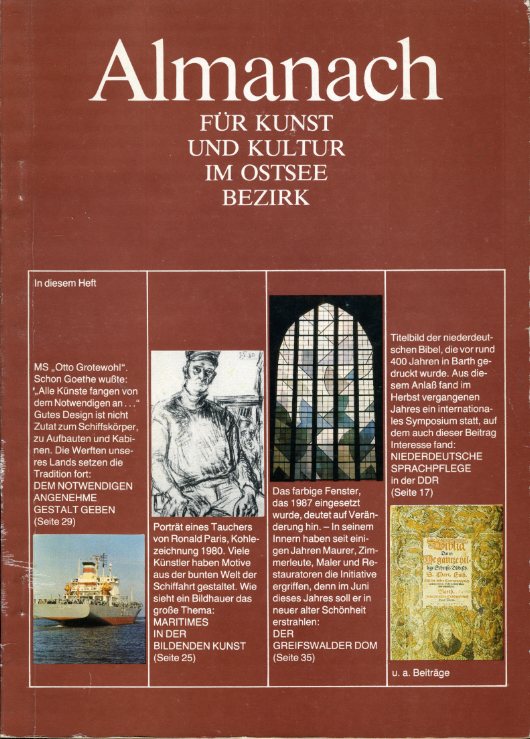   12. Almanach für Kunst und Kultur im Ostseebezirk. 