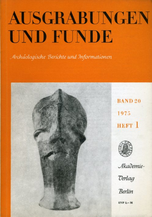   Ausgrabungen und Funde. Archäologische Berichte und Informationen. Bd. 20, (nur) Heft 1. (Sachsen-Anhalt-Heft) 