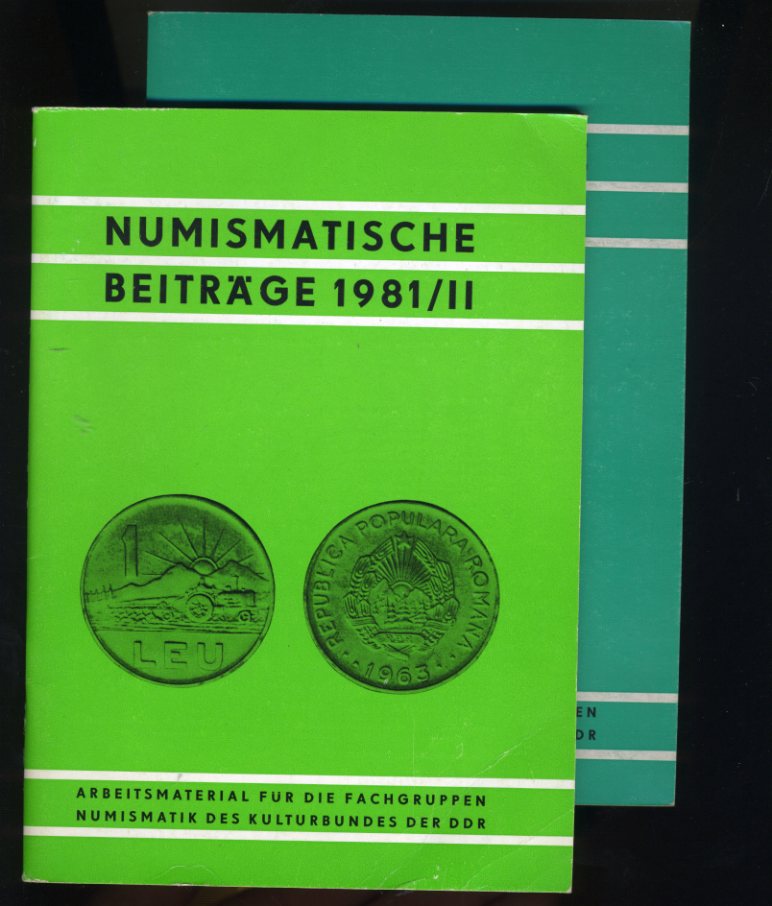   Numismatische Beiträge 1981, Heft 1 und 2. Arbeitsmaterial für die Fachgruppen Numismatik des Kulturbundes der DDR H. 26 und 27. 