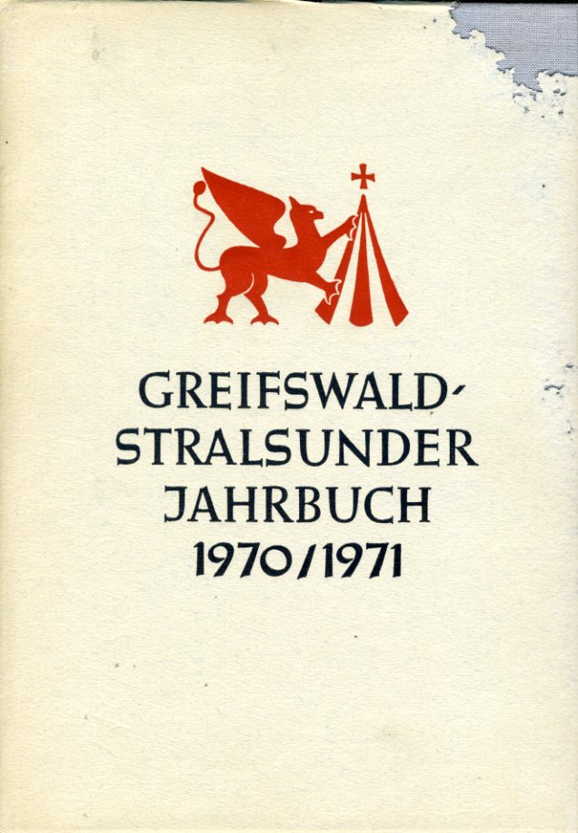   Greifswald-Stralsunder Jahrbuch 9. 1970/1971. 