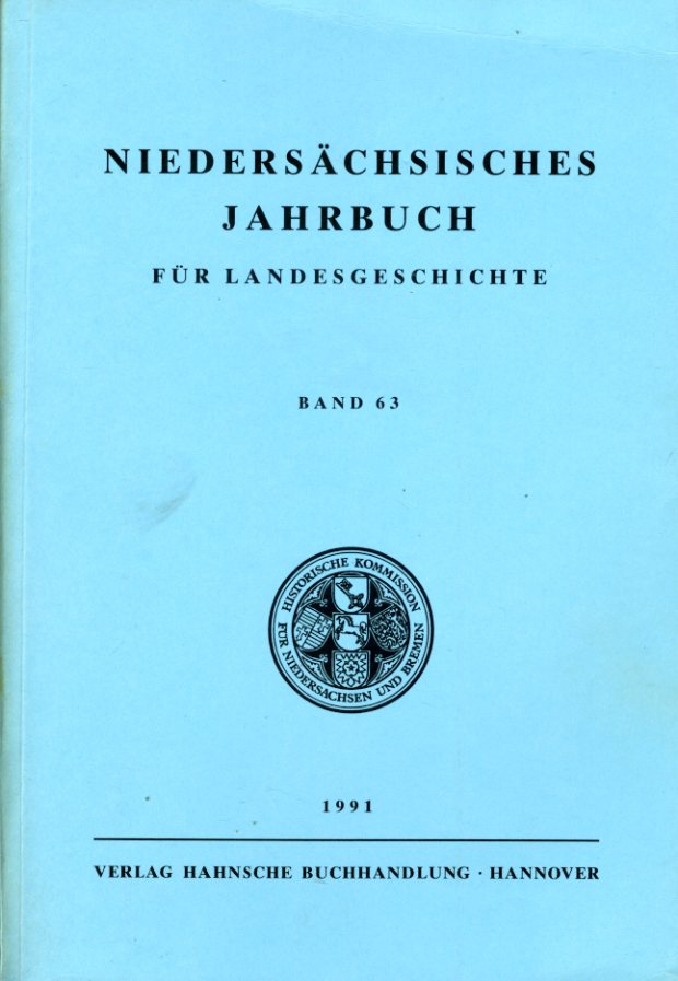   Niedersächsisches Jahrbuch für Landesgeschichte Bd. 63. 