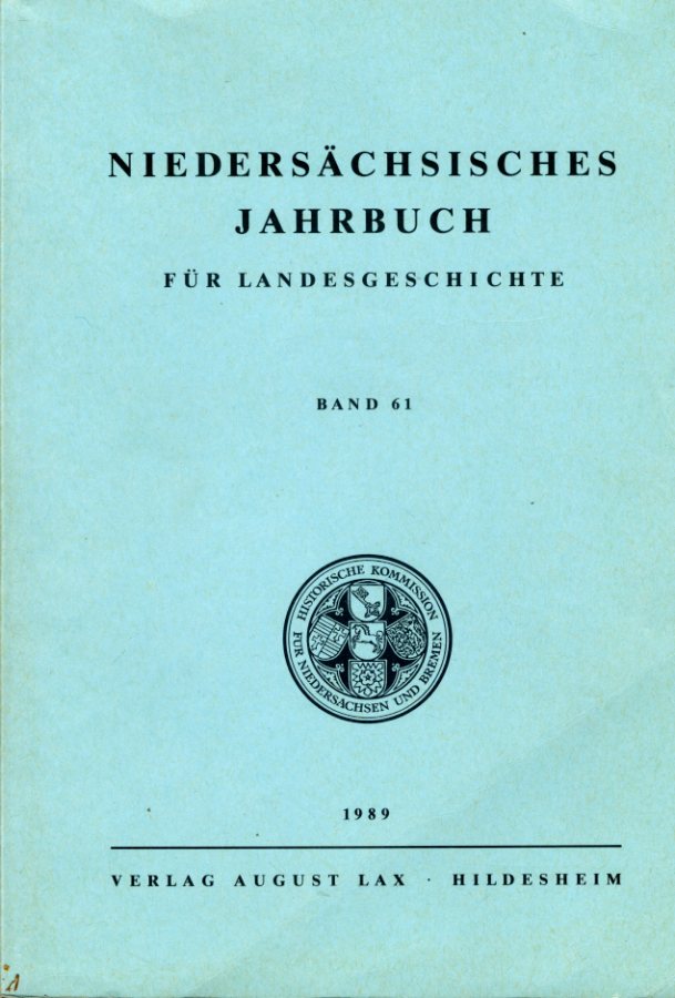   Niedersächsisches Jahrbuch für Landesgeschichte Bd. 61. 