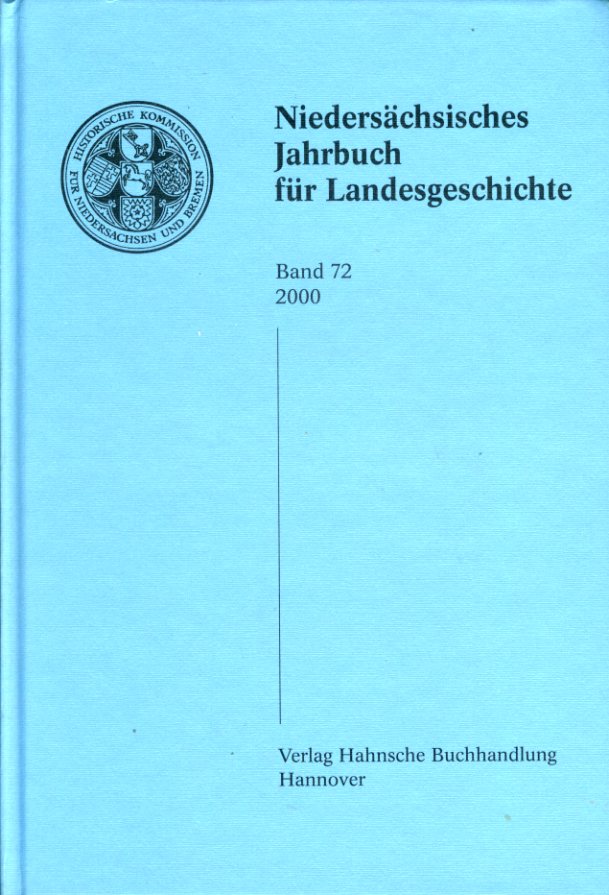   Niedersächsisches Jahrbuch für Landesgeschichte Bd. 72. 