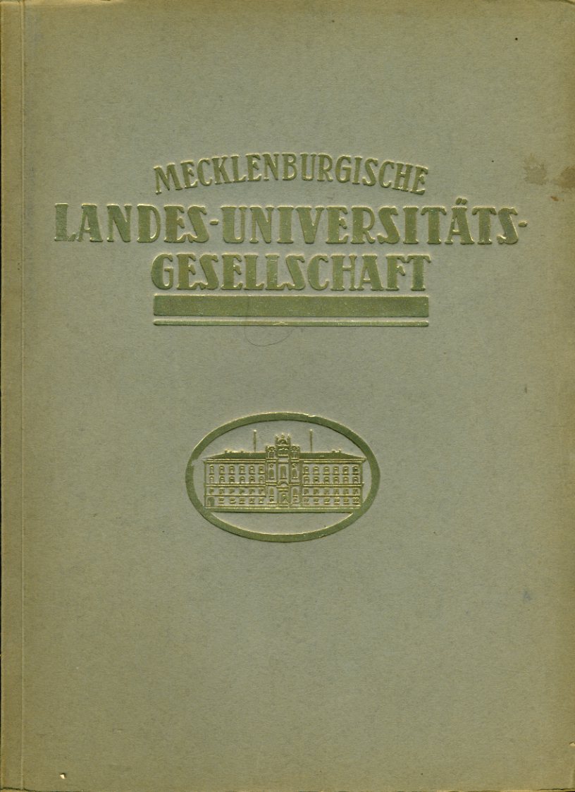   Mecklenburgische Landes-Universitäts-Gesellschaft. 2. Jahresbericht für das Jahr 1926. 