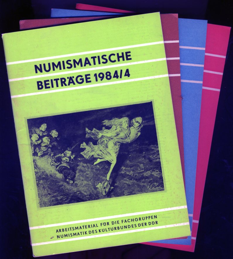   Numismatische Beiträge 1984. Heft 1 bis 4. Arbeitsmaterial für die Fachgruppen Numismatik des Kulturbundes der DDR 31 bis 34. 