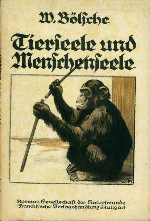 Bölsche, Wilhelm:  Tierseele und Menschenseele. Kosmos. Gesellschaft der Naturfreunde. Kosmos Bibliothek 97. 