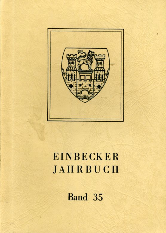 Hülse, Horst (Hrsg.):  Einbecker Jahrbuch. Band 35. 1984. 