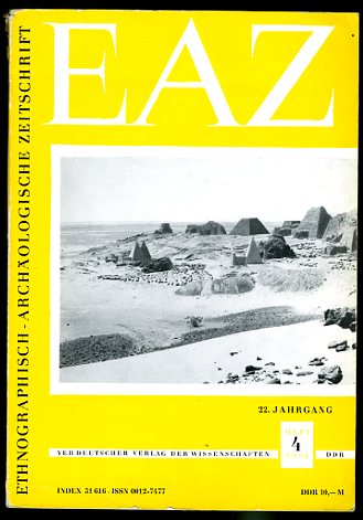   Ethnographisch-archäologische Zeitschrift (EAZ). Jg. 22, (nur) Heft 4. 