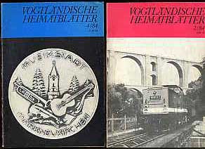   Vogtländische Heimatblätter. Jg. 4, 1984 in 6 Heften 