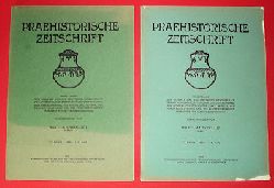 Unverzagt, Wilhelm (Hrsg.):  Praehistorische Zeitschrift. Bd. 20. 1929 in den Heften 1/2 und 3/4. 