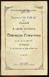   Mecklenburgische Handwerkskammer. Protokoll der 2. ordentlichen Vollversammlung der Mecklenburgischen Handwerkskammer am 29. und 30. Mai 1901 in Schwerin im Sitzungssaale der Handwerkskammer. 