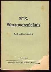   RTE - Warenverzeichnis. Stand von Mitte Januar 1945. 