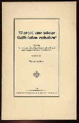 Bertram, Bruno:  Was soll eine richtige Kalkulation enthalten? Thema fr den vom Deutschen Buchdrucker-Verein 1924 ausgeschriebenen Wettbewerb. 