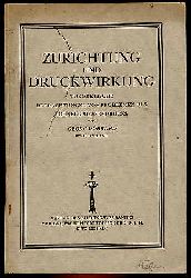 Drbrand, Georg:  Zurichtung und Druckwirkung. Theoretische Betrachtungen von Problemen des Schnellpressendrucks. Technische Flugschrift Nr. 2. 