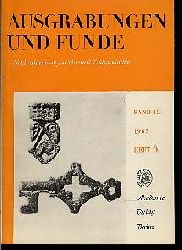   Ausgrabungen und Funde. Nachrichtenblatt fr Vor- und Frhgeschichte. Bd. 12 (nur) H. 6. 