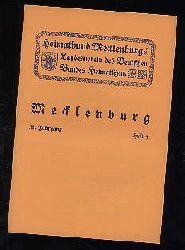   Mecklenburg. Zeitschrift des Heimatbundes Mecklenburg. 31. Jg. (nur) Heft 4. 