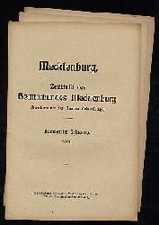   Mecklenburg. Zeitschrift des Heimatbundes Mecklenburg. 19. Jg. in 3 Heften. 