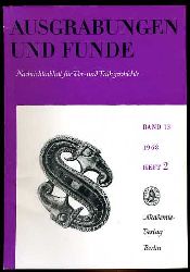   Ausgrabungen und Funde. Nachrichtenblatt fr Vor- und Frhgeschichte. Bd. 13 (nur) Heft 2. (Sachsen-Heft) 