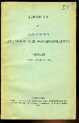   Jahrbuch der Bayerischen Akademie der Wissenschaften 1942/43. 