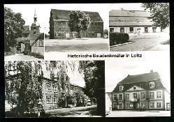   Historische Baudenkmler in Loitz. Loitz Kr. Demmin. Steintor, Alter Speicher, Superintendentur, Diesterweg-Oberschule, Rathaus. 