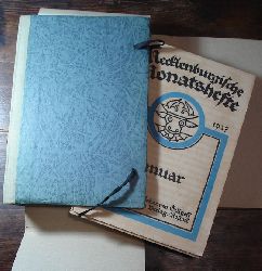  Mecklenburgische Monatshefte. Zeitschrift zur Pflege heimatlicher Art und Kunst. 3. Jahrgang. 10 Hefte. Es fehlt Heft 9 und 12. 