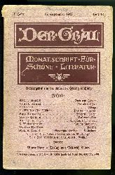 Eichert, Franz (Hrsg.):  Der Gral. Monatschrift fr schne Literatur. 1. Jahrgang (nur) Heft 12. 