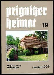   Prignitzer Heimat. Magazin fr die Westprignitz 19. 1. Halbjahr 1996. 
