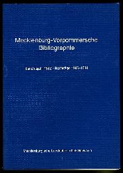 Grewolls, Grete:  Mecklenburg-Vorpommersche Bibliographie. Berichtsjahr 1992. Nachtrge 1945 - 1991. 