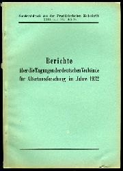 Unverzagt, Wilhelm (Hrsg.):  Berichte ber die Tagungen der deutschen Verbnde fr Altertumsforschung im Jahre 1932. Sonderabdruck aus Praehistorische Zeitschrift. Bd. 23. 1932. 