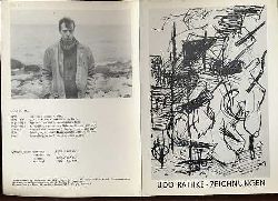 Rathke, Udo:  Udo Rathke Zeichnungen - Ausstellungsprospekt mit 4 Grafiken, einem Foto des Knstlers und Kurzbiographie. 